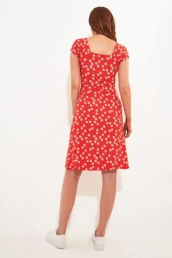 Joe Browns Ditsy Daisy Print Sweetheart Neckline Jersey Dress -Angebote Stil Welt Store B12670s3