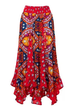 Joe Browns Fließender Rock Im Boho-Design Mit Geraffter Taille Und Zipfelsaum -Angebote Stil Welt Store B20516s7 scaled