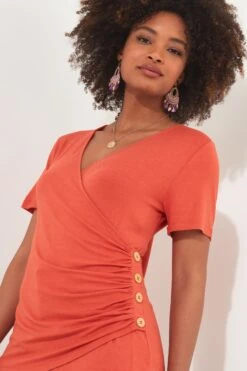 Joe Browns Wickeltop Aus Jersey Mit Raffung -Angebote Stil Welt Store B20687s3