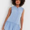 Joe Browns Basic Sleeveless Frilly Cotton Tunic