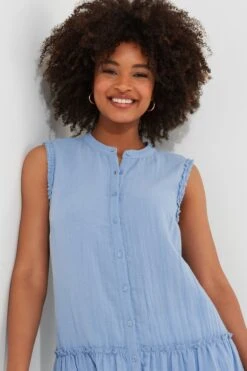 Joe Browns Basic Sleeveless Frilly Cotton Tunic -Angebote Stil Welt Store B25622s4