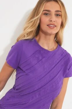 Joe Browns Raw Edge Panelled Short Sleeve Top -Angebote Stil Welt Store B27706s4