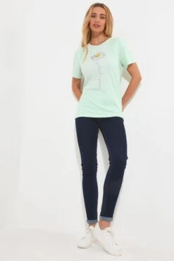 Joe Browns Daisy Graphic Crew Neck Graphic T-Shirt -Angebote Stil Welt Store B28684s4