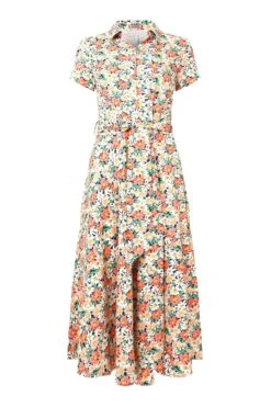 Joe Browns Floral Print Short Sleeve Linen Blend Shirt Dress -Angebote Stil Welt Store B30868s5