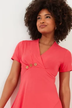 Joe Browns Wrap Front Short Sleeve Asymmetric Jersey Tunic Top -Angebote Stil Welt Store B34924s4 scaled