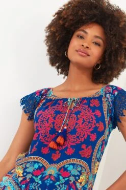 Joe Browns Häkelspitzen Top Mit Boho-bedruckt -Angebote Stil Welt Store B38263s4