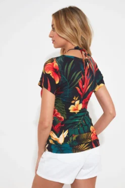 Joe Browns Halter Neck Tropical Print Top -Angebote Stil Welt Store B43759s3 scaled