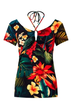 Joe Browns Halter Neck Tropical Print Top -Angebote Stil Welt Store B43759s5 scaled