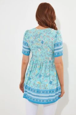 Joe Browns Floral Button Through Lace Trim Tunic -Angebote Stil Welt Store B47270s3