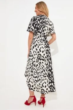 Joe Browns Seidiges Midi-Wickelkleid Mit Animalprint -Angebote Stil Welt Store B47352s3