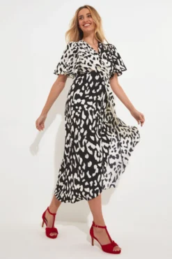 Joe Browns Seidiges Midi-Wickelkleid Mit Animalprint -Angebote Stil Welt Store B47352s4 scaled