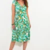Joe Browns Swirl Print Knee-Length Jersey Wrap Dress