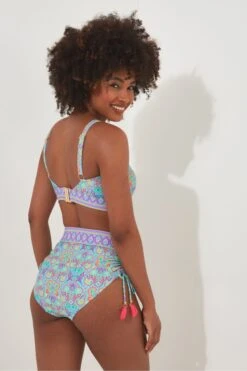 Joe Browns Leuchtendes Bikinihöschen Mit Kacheldruckmuster Und Hoher Taille -Angebote Stil Welt Store B53554s3