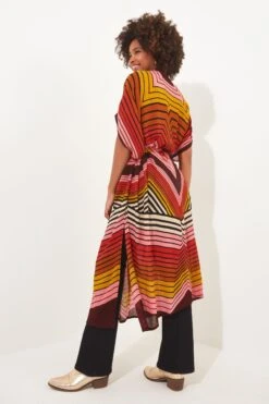 Joe Browns Multiway Kimono-Kleid Mit Zickzack-Muster Und Gürtel -Angebote Stil Welt Store B53727s3