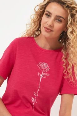 Joe Browns With Love Slogan Crew Neck Graphic T-Shirt -Angebote Stil Welt Store B55114s4