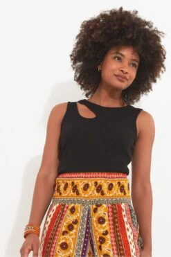 Joe Browns Asymmetric Cut Out Ribbed Vest Top