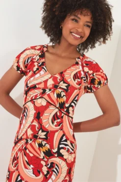 Joe Browns 70's Maxikleid Mit Spiralprint -Angebote Stil Welt Store B58066s6 scaled