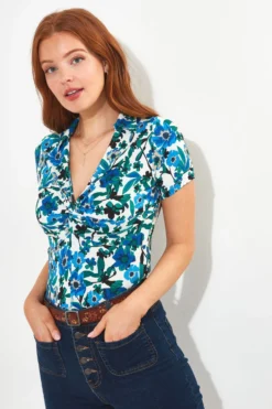 Joe Browns Jersey-Top Mit Gedrehter Vorderseite