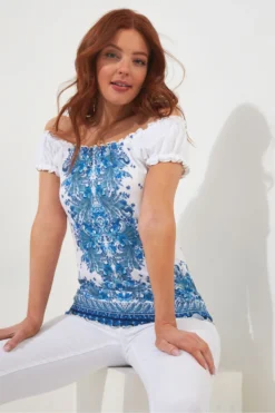 Joe Browns Boho Lettuce Edge Jersey Top