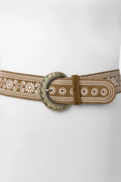 Joe Browns Gürtel Aus Veloursleder Im Westernstil Mit Blumenstickerei
