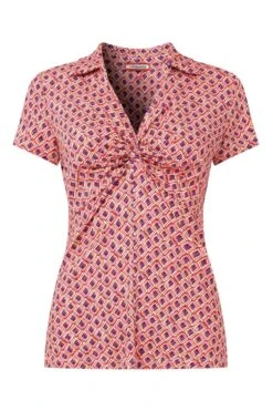 Joe Browns Top Mit Geometrischem Muster Und Knotendetail -Angebote Stil Welt Store B68016s5