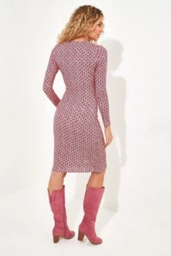 Joe Browns Midi Kleid Mit Geometrische Muster Bedruckt -Angebote Stil Welt Store B68287s3