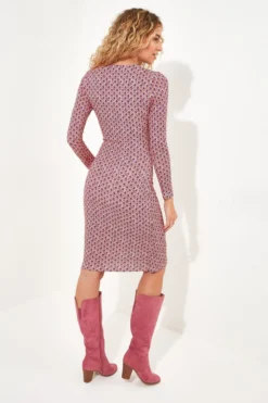 Joe Browns Midi Kleid Mit Geometrische Muster Bedruckt -Angebote Stil Welt Store B68287s3 scaled