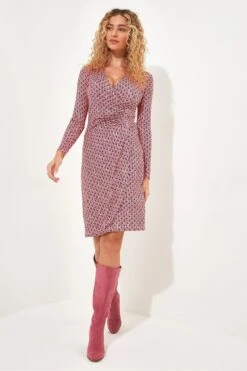 Joe Browns Midi Kleid Mit Geometrische Muster Bedruckt -Angebote Stil Welt Store B68287s5