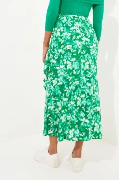 Joe Browns Wickel-Midirock Mit Blattmuster -Angebote Stil Welt Store B71013s3