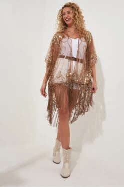 Joe Browns Wickel-Kimono Mit Pailletten Und Quasten -Angebote Stil Welt Store B77114s3