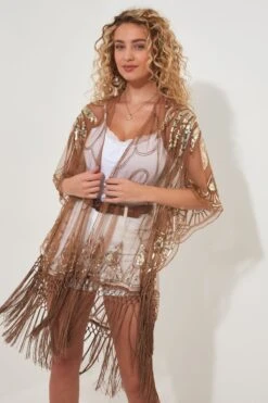 Joe Browns Wickel-Kimono Mit Pailletten Und Quasten -Angebote Stil Welt Store B77114s4