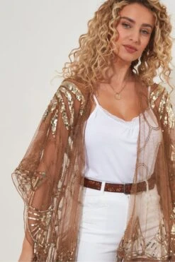 Joe Browns Wickel-Kimono Mit Pailletten Und Quasten -Angebote Stil Welt Store B77114s5