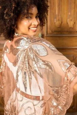 Joe Browns Wickel-Kimono Mit Pailletten Und Quasten -Angebote Stil Welt Store B77114s6