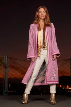 Joe Browns Boutique Bestickter, Ausgestellter, Langer Kimono