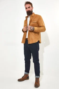 Joe Browns Western-Hemdjacke Aus Leder -Angebote Stil Welt Store B86543s4 scaled