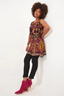 Joe Browns Ärmellose Boho-Tunika Mit Kontrastprint -Angebote Stil Welt Store B87520s4