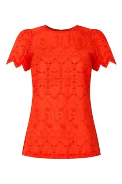 Joe Browns Vibrant Scalloped Broderie Top -Angebote Stil Welt Store B87635s5