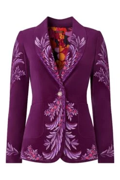 Joe Browns Boutique Bestickter Samtblazer -Angebote Stil Welt Store B88627s7