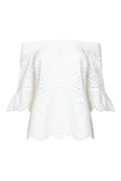 Joe Browns Classic Broderie Anglaise Off Shoulder Top -Angebote Stil Welt Store B89193s5 scaled