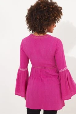 Joe Browns Lang Geschnittene, Bestickte Bluse Aus Strukturiertem Material -Angebote Stil Welt Store B92346s3