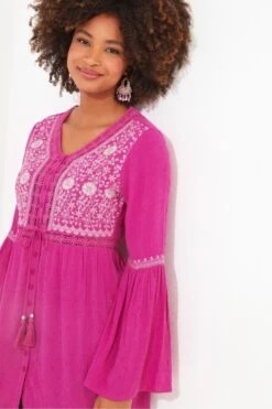 Joe Browns Lang Geschnittene, Bestickte Bluse Aus Strukturiertem Material -Angebote Stil Welt Store B92346s4