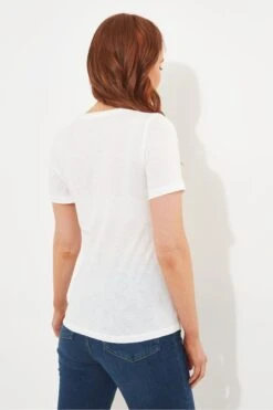 Joe Browns Positive Vibes Affirmation Slogan Crew Neck Graphic T-Shirt -Angebote Stil Welt Store B94409s3