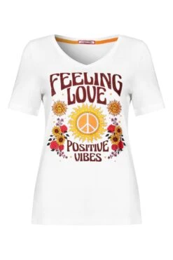 Joe Browns Positive Vibes Affirmation Slogan Crew Neck Graphic T-Shirt -Angebote Stil Welt Store B94409s5