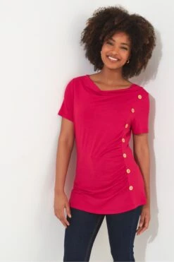 Joe Browns Jersey-Top Mit Drapiertem Ausschnitt