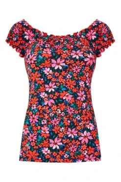 Joe Browns Slim Fit Boho Ditsy Print Top -Angebote Stil Welt Store B98219s5