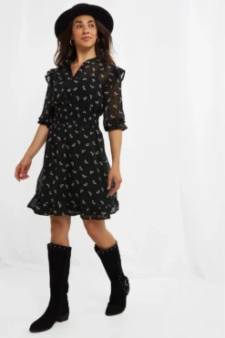 Joe Browns Kleid Aus Netzstoff Mit Bienenprint