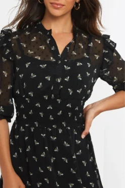 Joe Browns Kleid Aus Netzstoff Mit Bienenprint -Angebote Stil Welt Store K16511s4 scaled