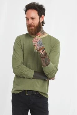 Joe Browns Henley-Top Mit Waffelstruktur