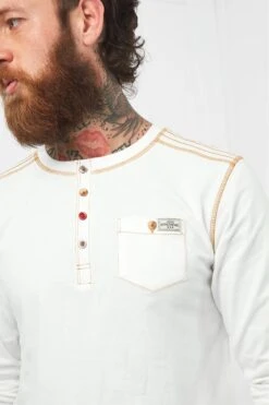 Joe Browns Classic Langärmeliges Henley-Top -Angebote Stil Welt Store K18487s5