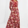 Joe Browns Geblümtes Boho-Maxikleid Mit Knopfleiste